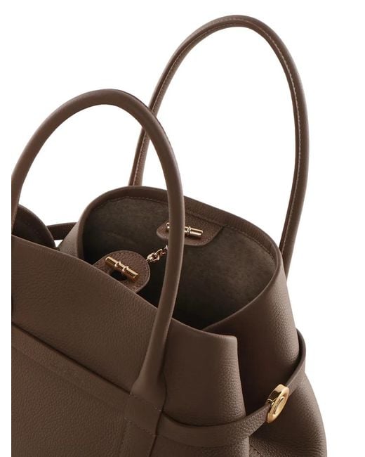 Loro Piana Brown Large Ghiera Tote Bag