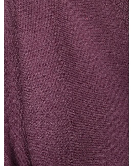 Lisa Yang Purple Kenny V-Neck Cashmere Sweater