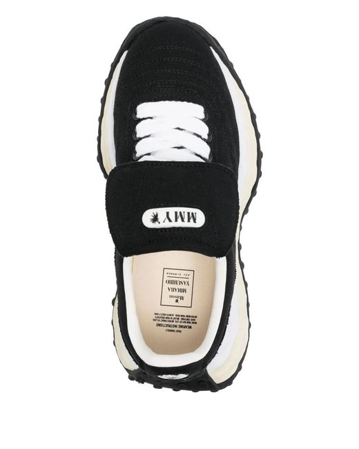 Maison Mihara Yasuhiro Black Logo-Patch Sneakers