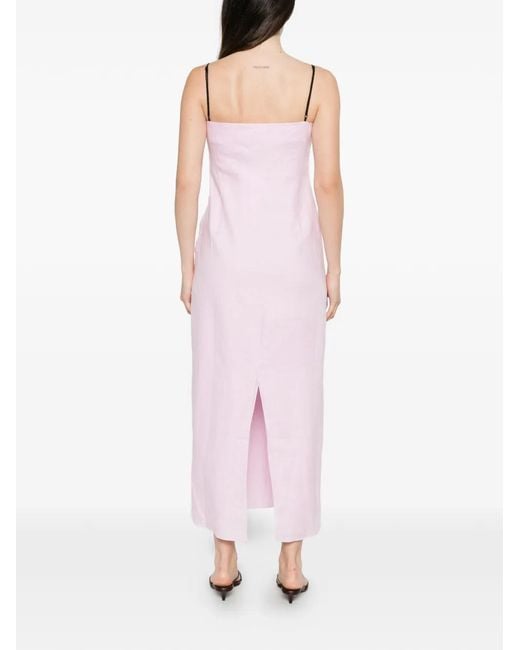 Cala De La Cruz Pink Sloane Maxi Dress