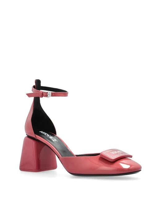 Versace Pink 70Mm Leather Pumps