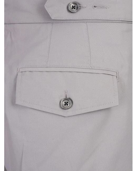 AMI Gray Loose-fit Trousers for men