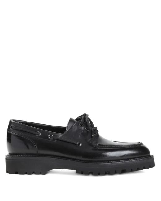John Lobb Tide Leren Bootschoenen Met Veters in het Black voor heren