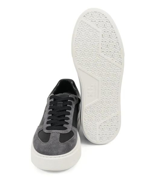 メンズ Karl Lagerfeld プラットフォーム スエードスニーカー Black