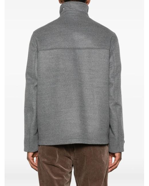 Brunello Cucinelli Gray Pure Wool Jacket for men