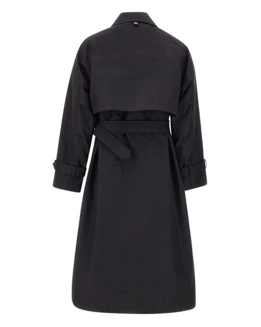 DUNO Black Belted Trench Coat
