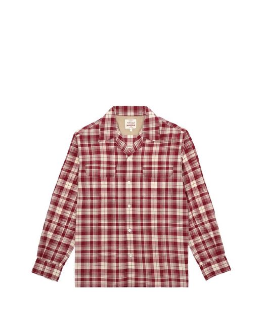 Fortela Red Baker Checked Shirt for men