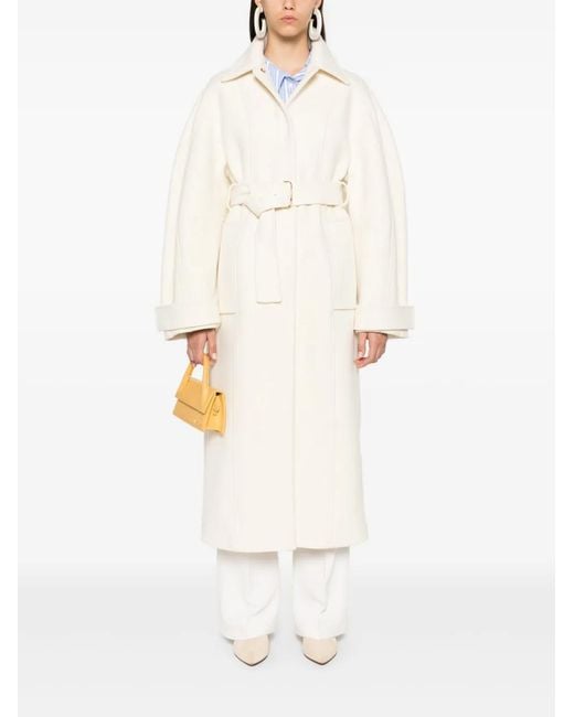 Jacquemus White Bari Coat