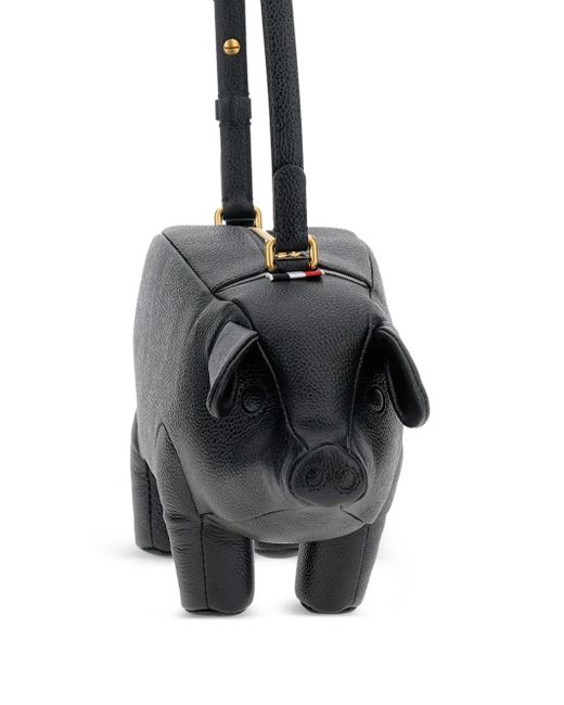 Thom Browne Black Pig-Shaped Shoulder Bag