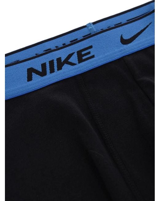 Nike Black Logo-Waistband Stretch-Cotton Boxers (Set Of Three) for men