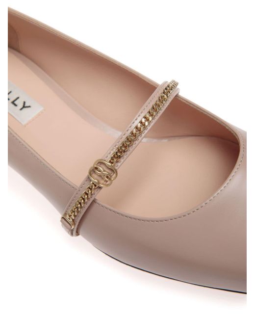 Bally Pink Sylt Brushed-leather Pumps