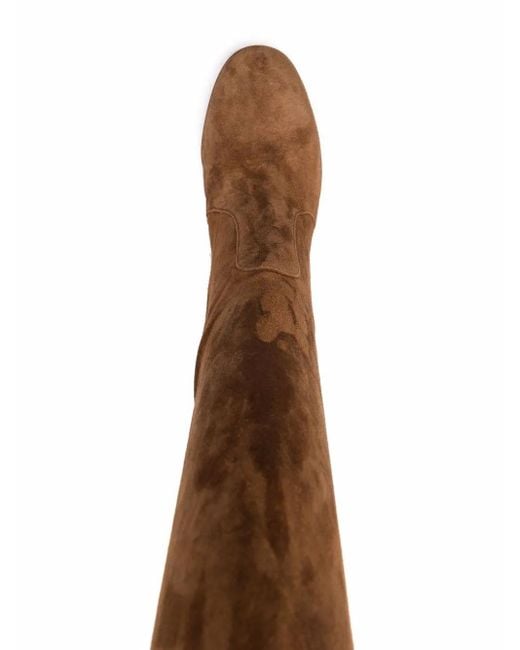 Gianvito Rossi Brown Knee-length Panelled Boots
