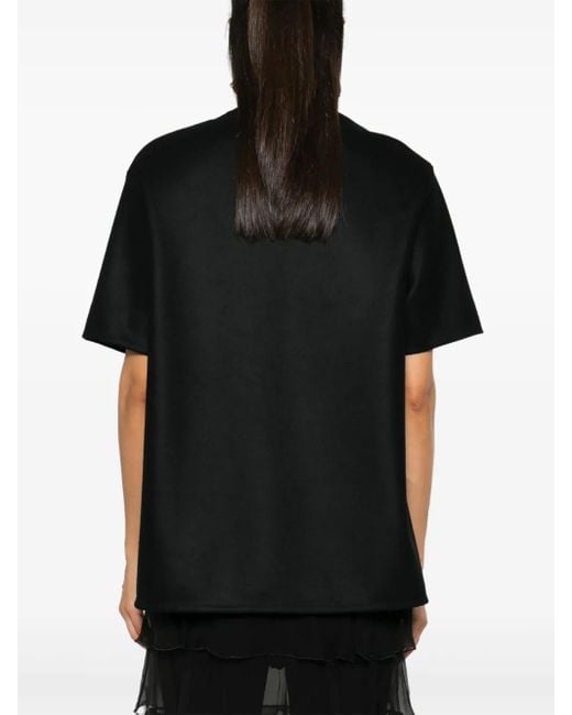 Jil Sander Black Wool T-Shirt