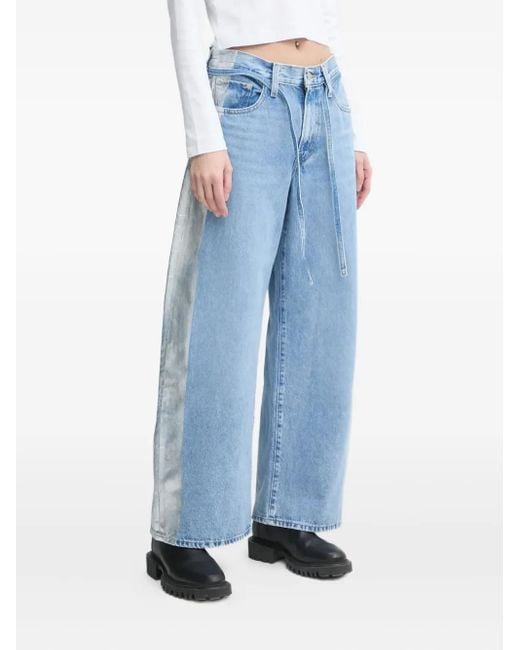 Levi's Jeans Met Zijvlak in het Blue