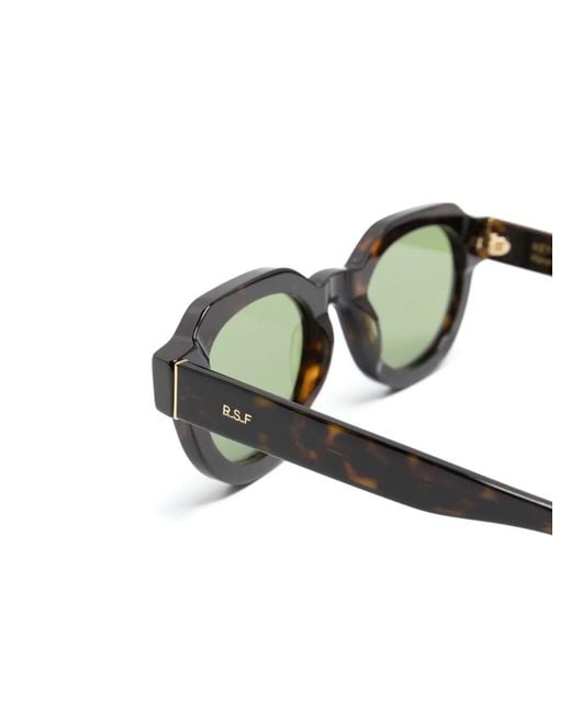 Retrosuperfuture Green Vostro Oval-Frame Sunglasses