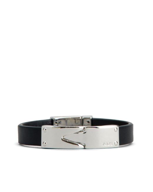 Tod's White Leather Bracelet for men