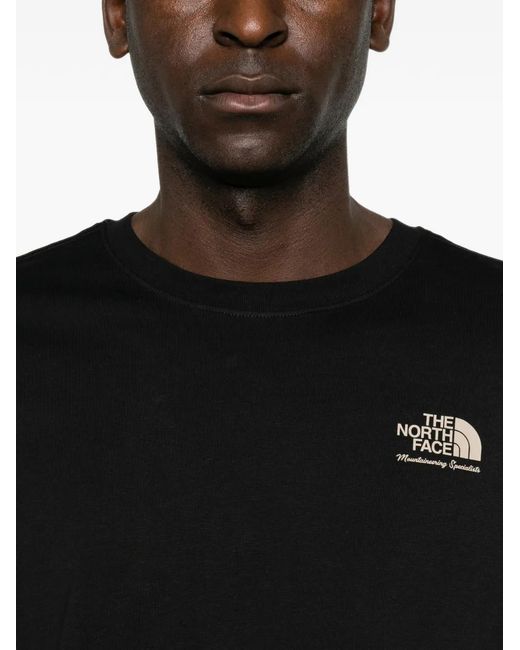 The North Face Black Graphic-Print T-Shirt for men