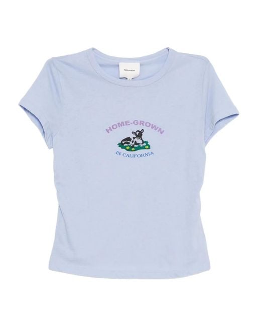 Reformation Blue Max T-Shirt
