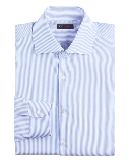 Fay メンズ ブルー ストライプ シャツの通販はau PAY マーケット