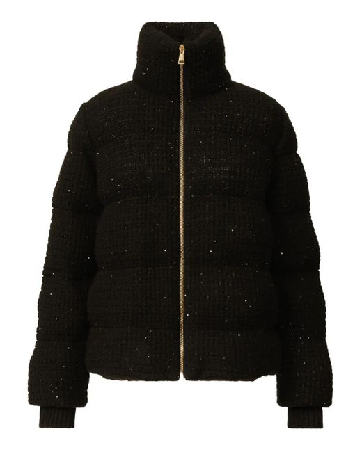 Fabiana Filippi Black Quilted Sequin Jacket
