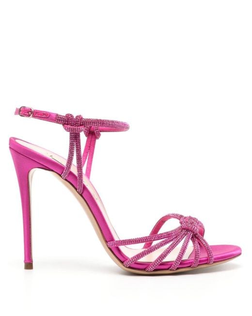 Casadei Pink Blade C+c 120mm Sandals