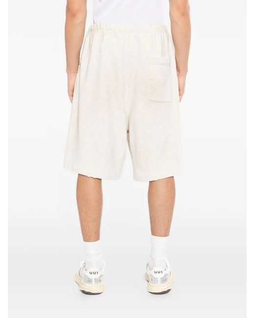 Maison Mihara Yasuhiro White Drawstring Shorts for men