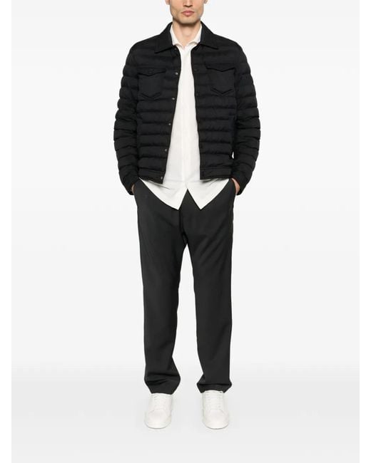 Herno Black Quilted Padded Jacket for men