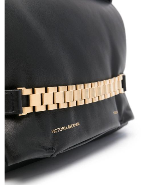 Victoria Beckham Black Puffy Chain Shoulder Bag