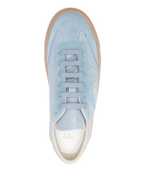 Furla Blue Enjoy Lace-Up Sneaker