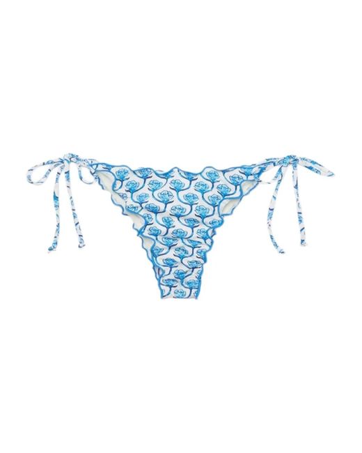 Haut De Bikini Sagittarius À Imprimé Animal Mc2 Saint Barth en coloris Blue