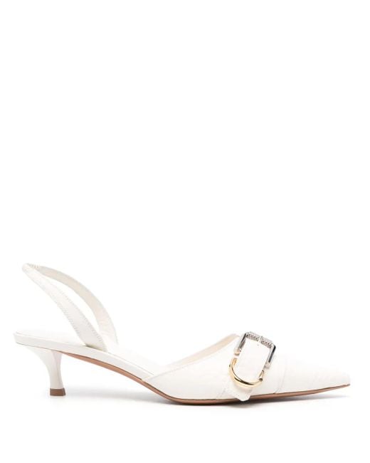 Givenchy White Voyou 45Mm Pumps
