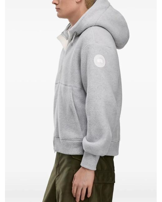 Canada Goose Gray Chilliwack Bomber Hoodie for men