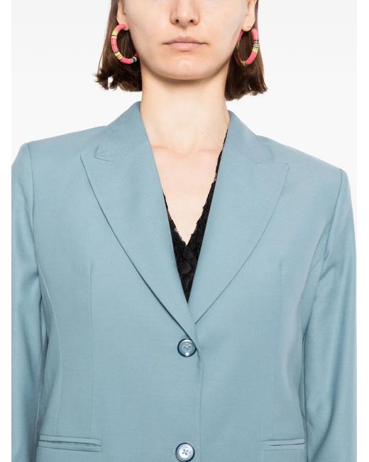 BLAKLACE Blue Button-Up Blazer