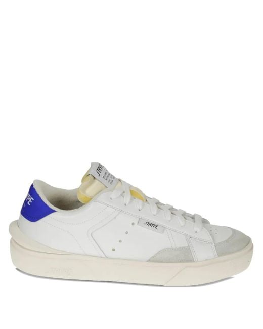 Strype Sneakers Aus Leder in White für Herren