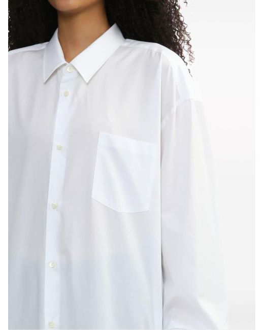 Robe-chemise à boutonnière Comme des Garçons en coloris White