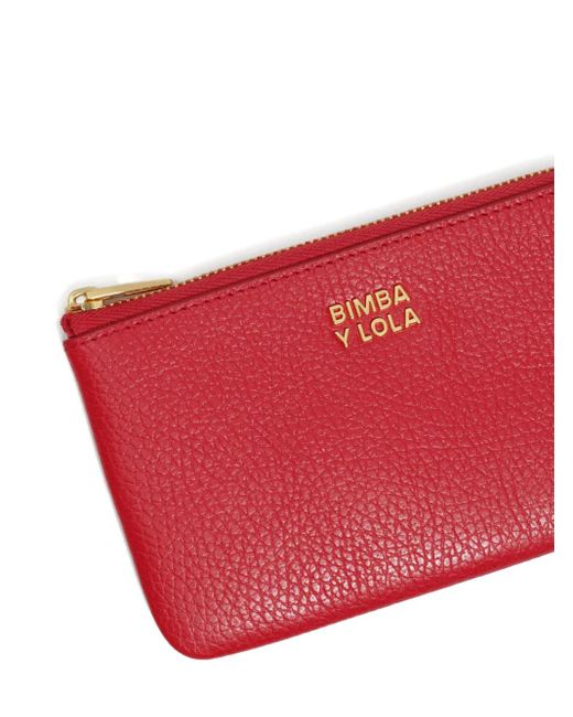 Portafoglio Con Zip di Bimba Y Lola in Red