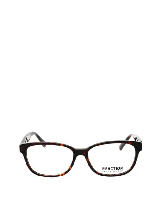 Kenneth Cole Black Rectangle-Frame Glasses