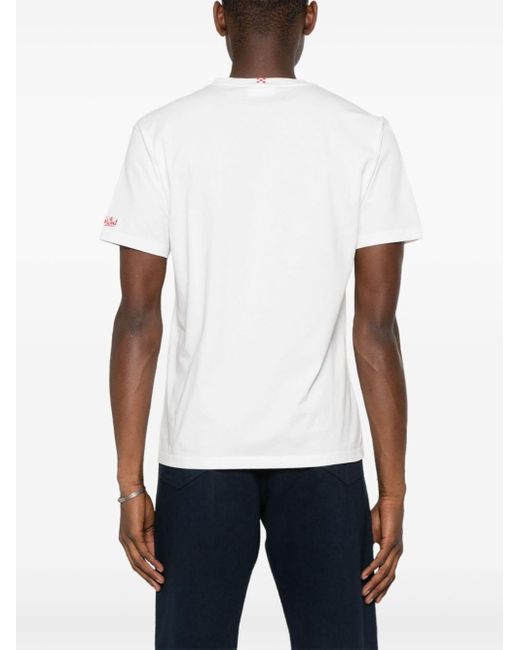Mc2 Saint Barth White Austin Cotton T-shirt for men