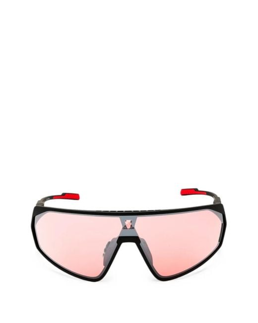 Adidas Pink Shield-Frame Sunglasses for men