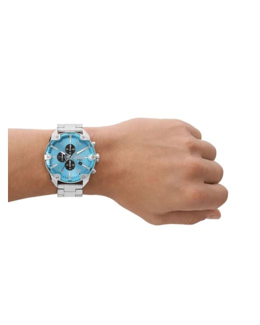 DIESEL Blue Dz4655 Spiked 49Mm Watch for men