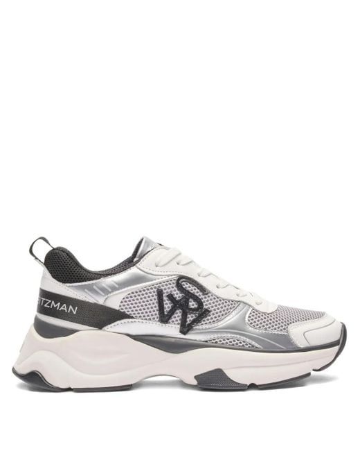 Stuart Weitzman White Sw Logo-Detail Sneakers