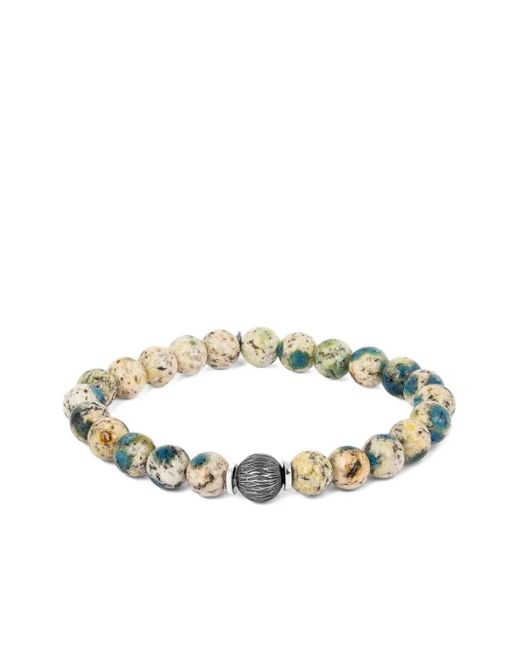 Pulsera Lhasa Graffiato con cuentas Tateossian de hombre de color Metallic