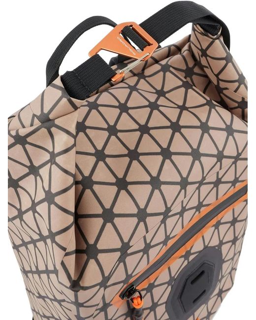Piquadro Gray Watertight Roll-Top Backpack