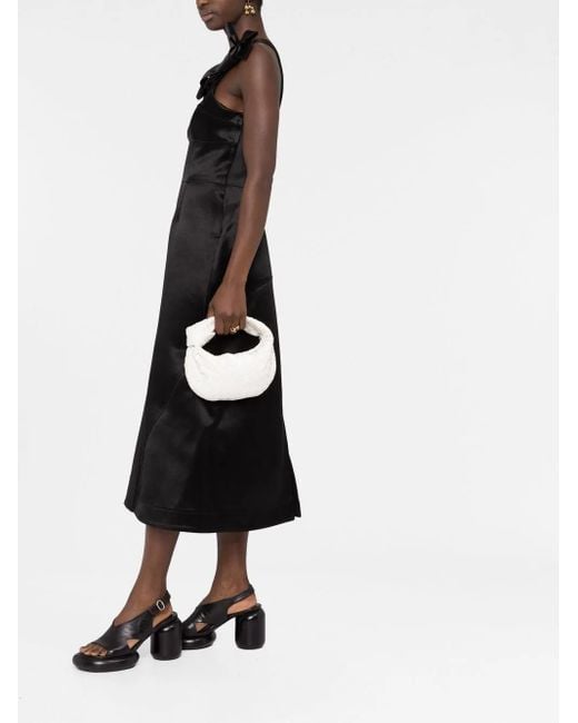 Jil Sander Black Bow-Detail Midi Dress