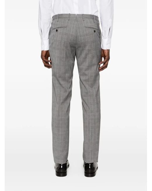 Incotex Gray Check Trousers for men