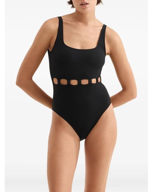 Eres Black Replay Tank One-Piece Swimsuit