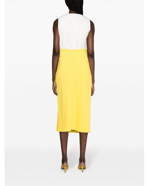 Emilia Wickstead Yellow Reve Pencil Skirt - Women's - Acetate/viscose/elastane/silk
