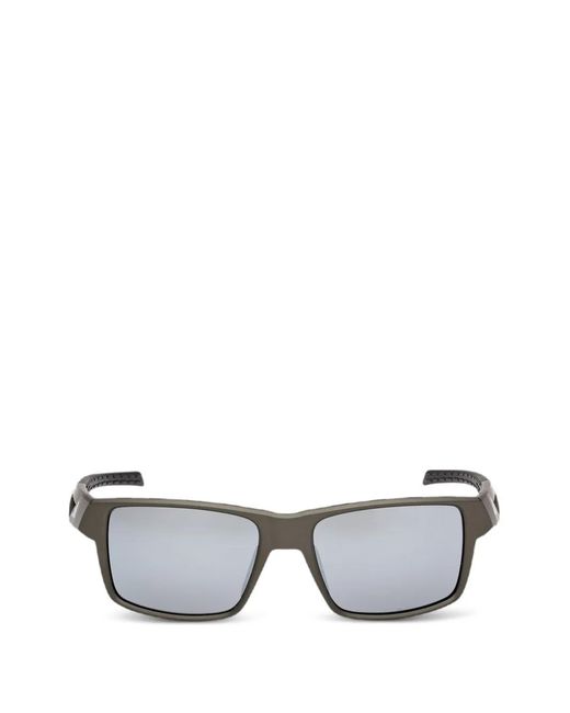 Adidas Gray Rectangle-Frame Sunglasses for men