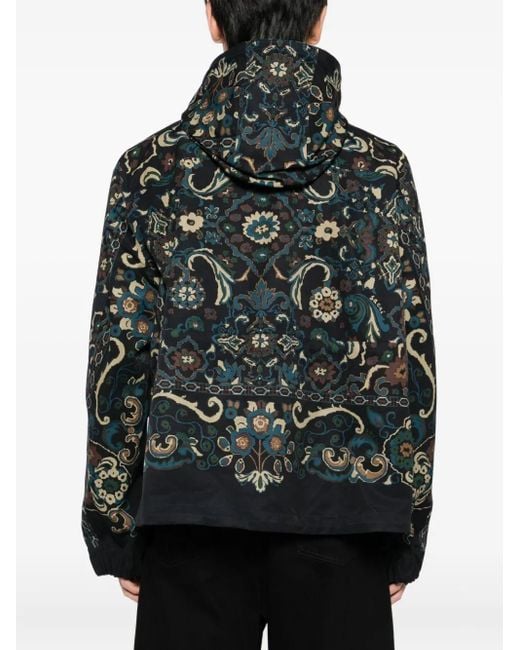 Sacai Black Printed Jacket for men