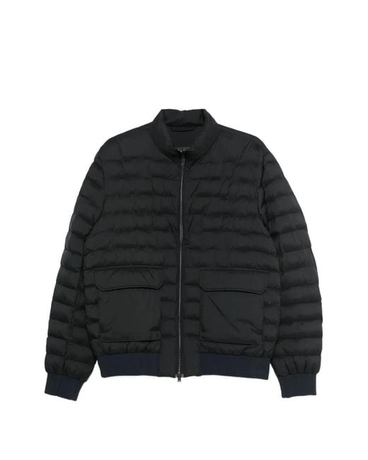 Herno Black Padded Quilted Jacket for men